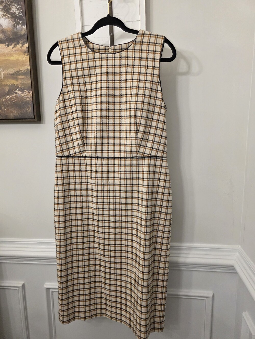Ann Taylor Plaid Sleeveless Sheath Dress Size 10 NWOT